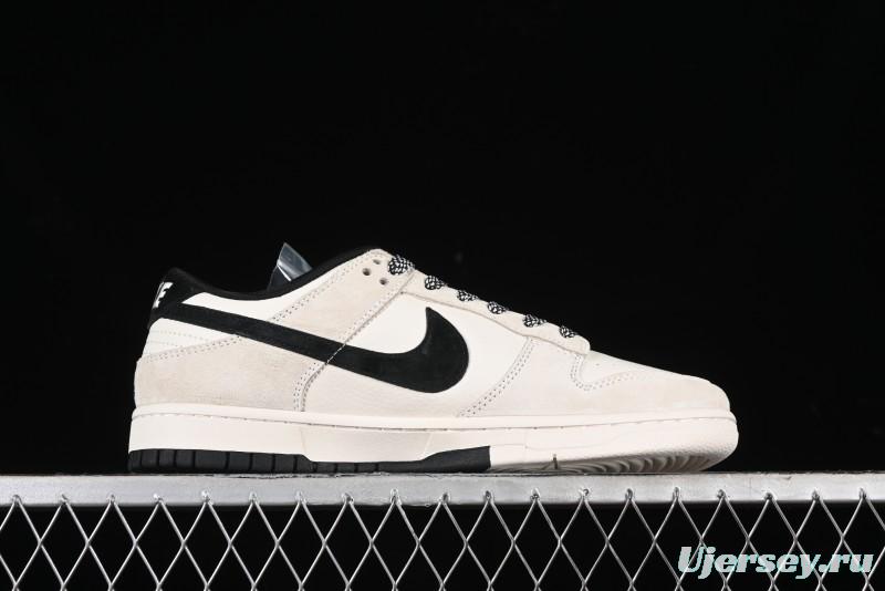 Nike SB Dunk Low x Supreme x Stussy Triple Collaboration Off-White Black Swoosh Anniversary High-End Custom Low-Top Casual Skate Shoes - SJ2068-270