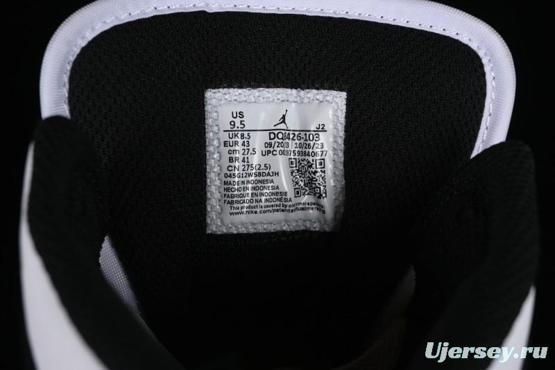 Nike Air Jordan 1 Mid AJ1 White Black Green Culture Casual Sneakers - DQ8426-103