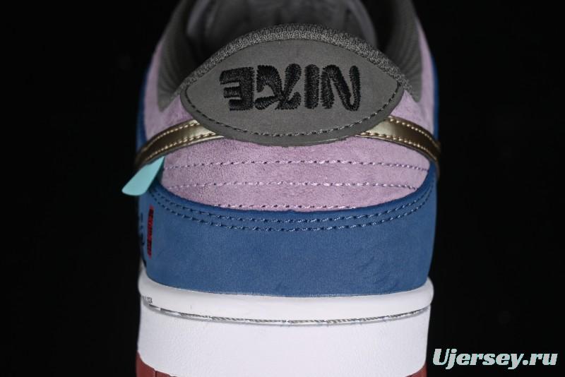 Nike Dunk Low Retro Deconstructed Casual Sneakers with Black Myth WuKong Theme - DV2433-109