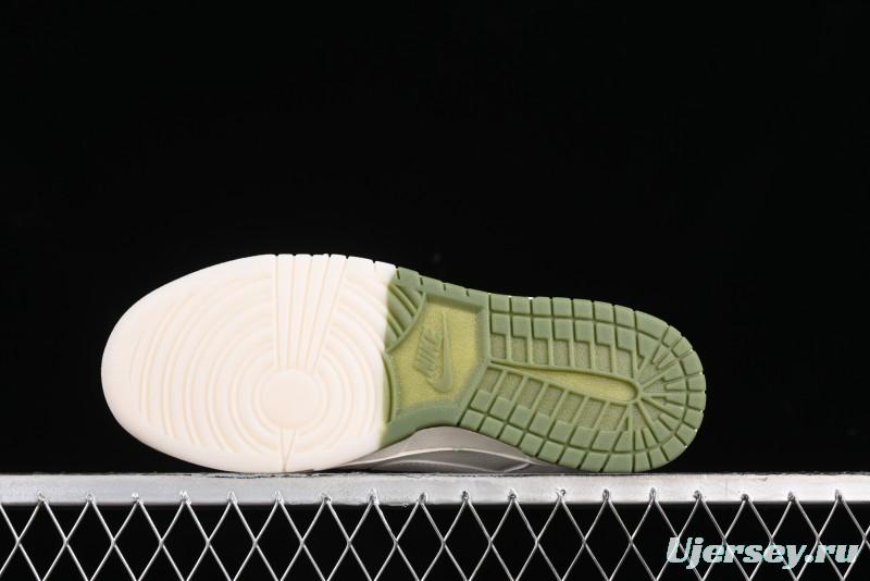 Nike SB Dunk Low Supreme Collaboration - Beige Green Two-Tone Anniversary High-End Custom Low-Top Casual Skate Shoes - BB8675-109