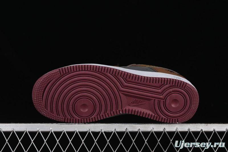 Nike Air Force 1 '07 Low Sun Black Myth Wukong Themed Casual Sneakers - CW2288-111