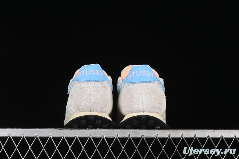 Nike Stussy Roshe Run LD-1000 Comfortable Versatile Non-Slip Durable Waffle Low-Top Casual Running Shoes - FQ5369-001