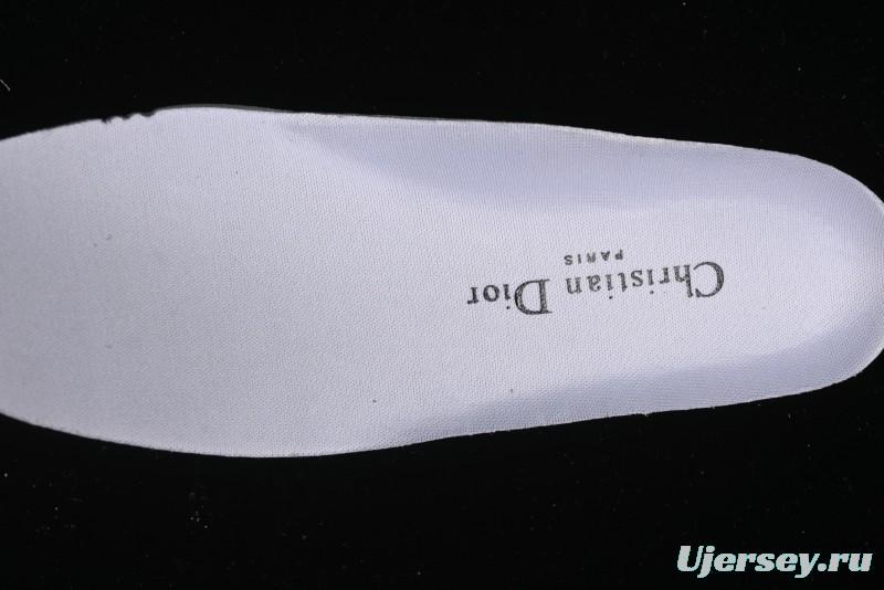 Dior Chrono Round Toe Lace-Up Lifestyle Casual Running Sneakers - 6865 BLACK WHITE