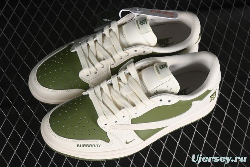 Nike Travis Scott x Fragment Design x Air Jordan 1 Low OG SP AJ1 Cultural Casual Sneakers - BB6588-311