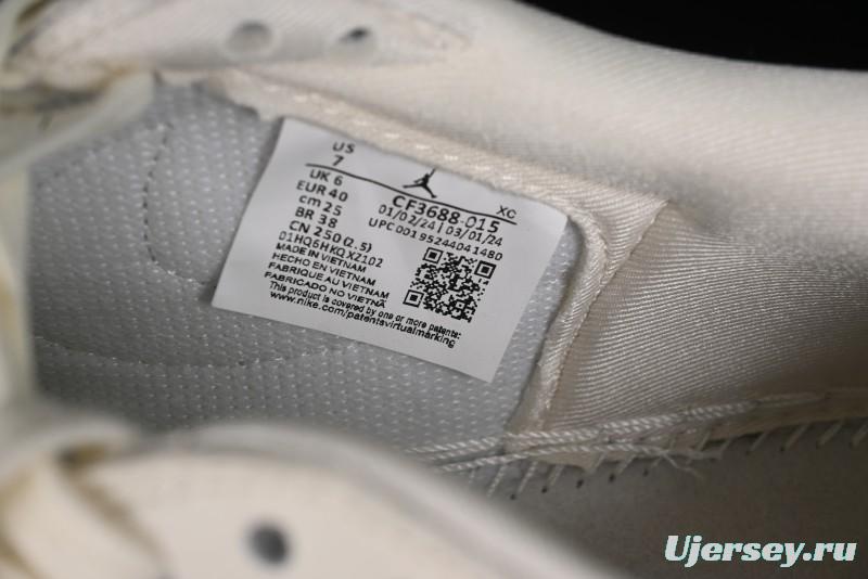 Nike Travis Scott x Fragment Design x Air Jordan 1 Low OG SP AJ1 Supreme Collaboration - CF3688-015