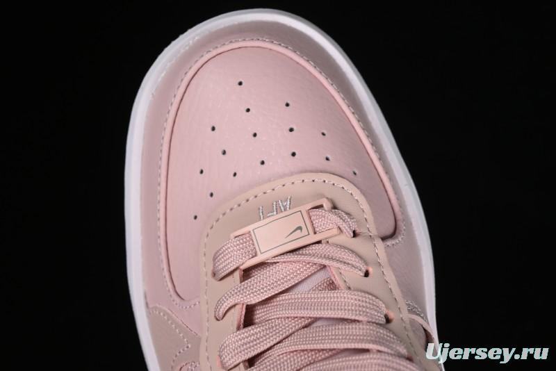 Nike Air Force 1 PLT Low-Top Casual Sneakers with Speed-Inspired Swoosh Design - DJ9946-602