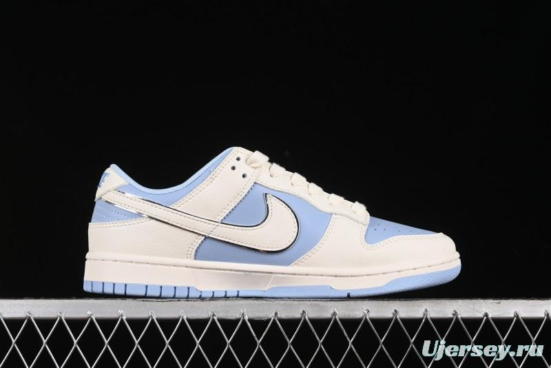 Nike SB Dunk Low Burberry Collaboration - Bondi Blue Anniversary High-End Custom Low-Top Casual Sneakers - BB5252-601