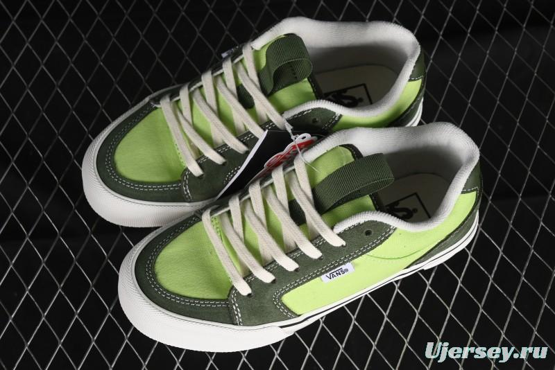 Vans Chukka Push Low-Top Skate Shoes with Slip-Resistant Sole in Apple Green - VN0008ZE08P