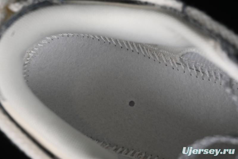 Nike SB Dunk Low Dior Collaboration - Strap Woven Grey Check Anniversary High-End Custom Low-Top Casual Sneakers - SJ2068-285