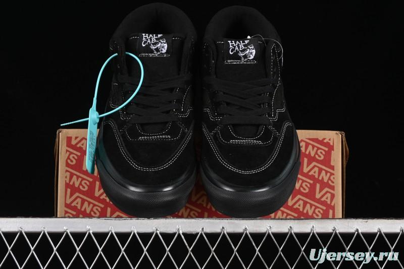 Vans Half Cab 33 DX Black Knight Anaheim Classic Retro Skate Shoes - VN0A5KX6BKA