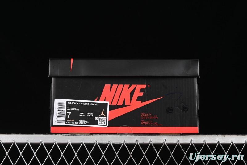 Nike Air Jordan 1 Low OG "Obsidian" Basketball Shoes - CZ0790-400