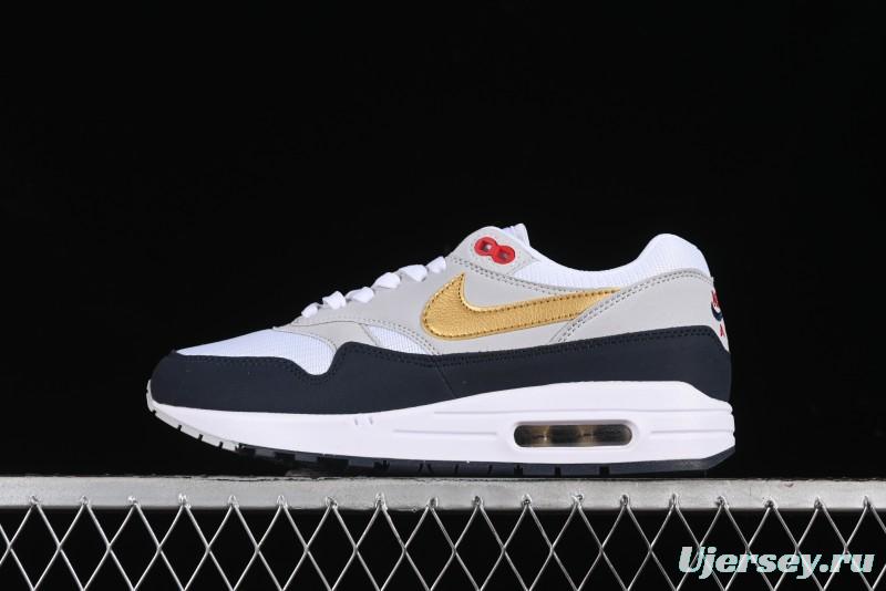 Nike Air Max 1 Retro Running Shoes with Half-Sole Air Cushion - HM9604-400