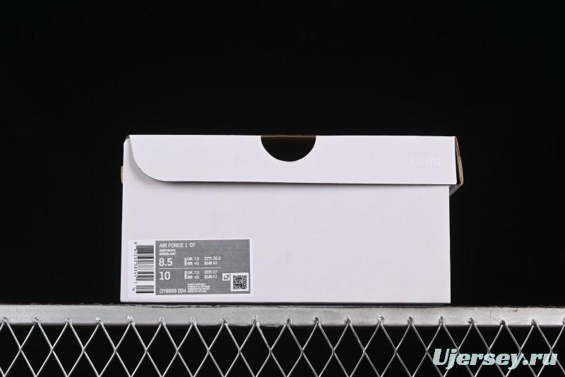 Nike Air Force 1 '07 Low Casual Sneakers with Anime-Inspired Light Gray Purple Spray Paint Design - DY8899-004