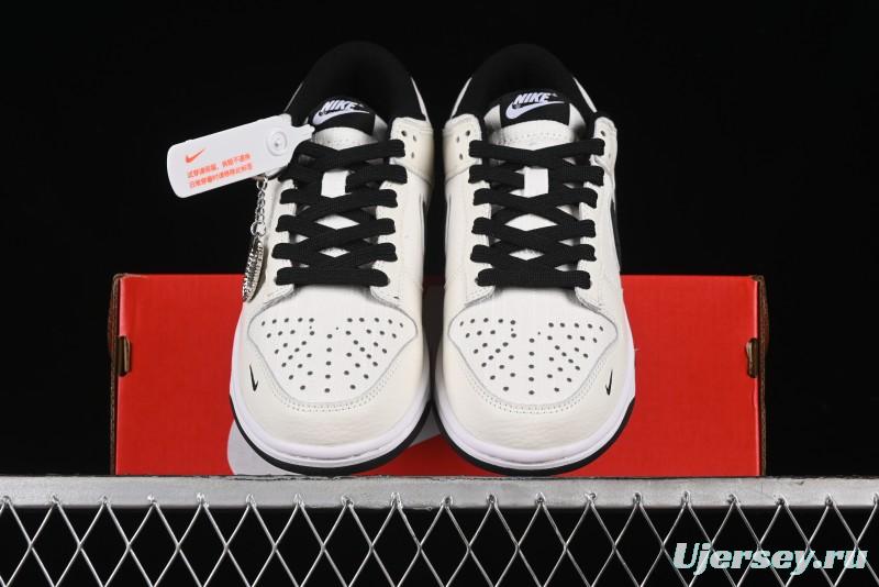 Nike SB Dunk Low Violent Bear Collaboration - Woven Black Swoosh Anniversary Custom Low-Top Casual Skate Shoes - KK1888-005