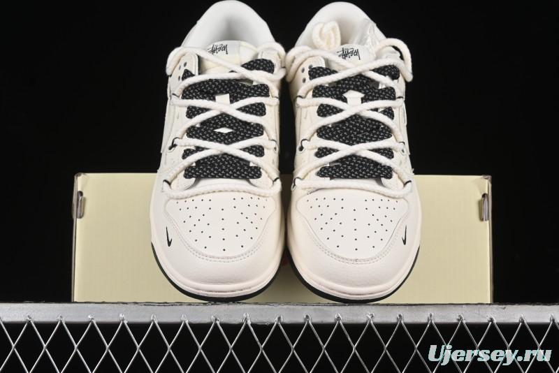 Nike SB Dunk Low Stussy Anniversary Custom Low-Top Casual Sneakers - SJ2068-276