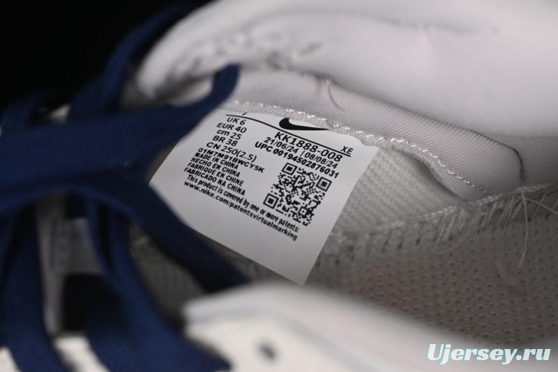 Nike SB Dunk Low Comme des Garcons Collaboration - Off-White Blue Swoosh Anniversary Custom Low-Top Casual Sneakers - KK1888-008