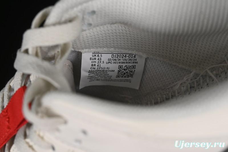 Nike SB Dunk Low Supreme Collaboration - Beige Grey Swoosh Anniversary Customized Low-Top Casual Skate Shoes - DJ2024-014