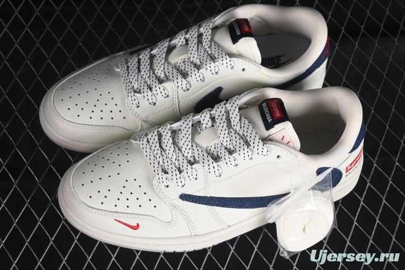 Nike Travis Scott x Fragment Design x Air Jordan 1 Low OG SP AJ1 Supreme Collaboration - JH6088-608