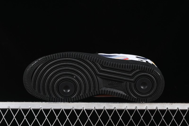 Nike Air Force 1 '07 Low Casual Sneakers with Lazy Panda Design - CW1188-768