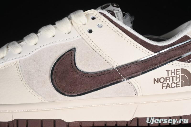 Nike SB Dunk Low The North Face Collaboration Anniversary Edition Premium Custom Low-Top Casual Skate Shoes - DQ1098-515