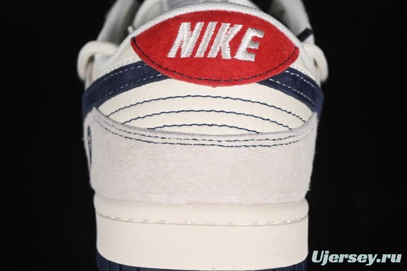 Nike SB Dunk Low BAPE Collaboration - Strap Blue Swoosh Anniversary Customized Low-Top Casual Sneakers SJ2068-298