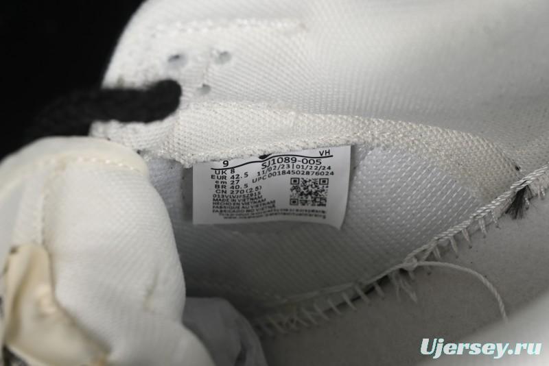 Nike SB Dunk Low Carhartt Collaboration - Off White Black Swoosh Anniversary Custom Low-Top Casual Skate Shoes - SJ1089-005