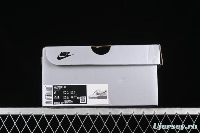 Nike Air Force 1 '07 Low Custom KAWS Bear Print Casual Sneakers - ZH0316-037