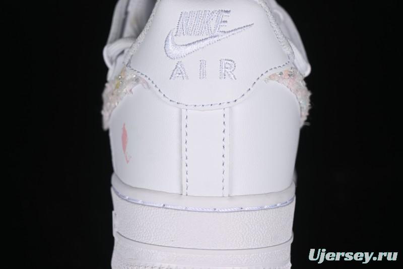 Nike Air Force 1 '07 Low Pink Chanel-Inspired Casual Sneakers - DH9999-334