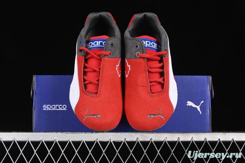 Puma Sparco Future Round Toe Lace-Up Leather Fabric Low-Top Lifestyle Casual Shoes - 307936-06