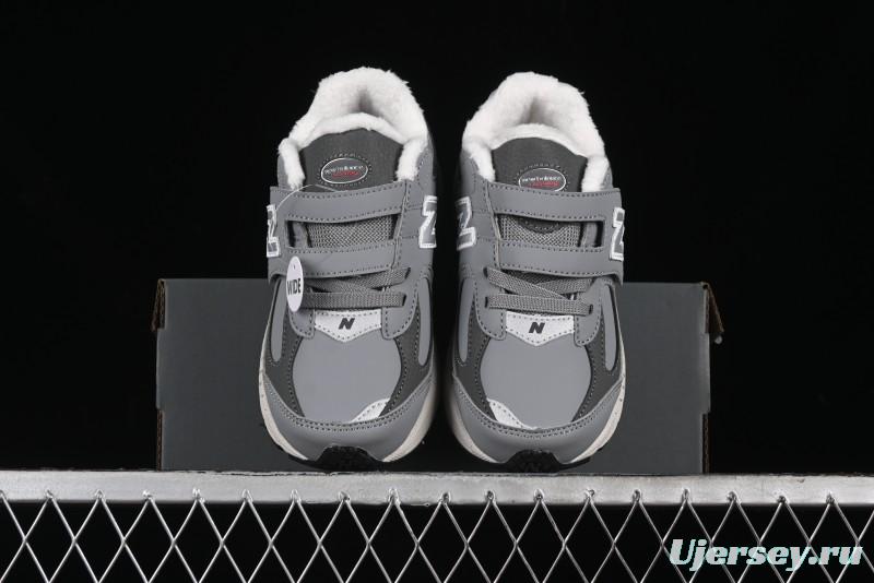 New Balance 2002R Series Kids' Hook & Loop Warm Lined Shoes - PV2002RG