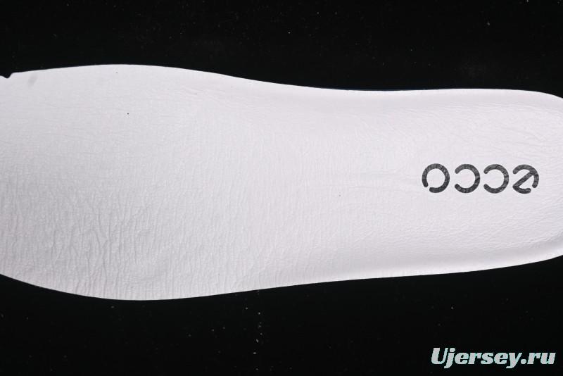 ECCO Street Light Series Autumn Platform Round Toe Versatile Casual White Sneakers 63311901002