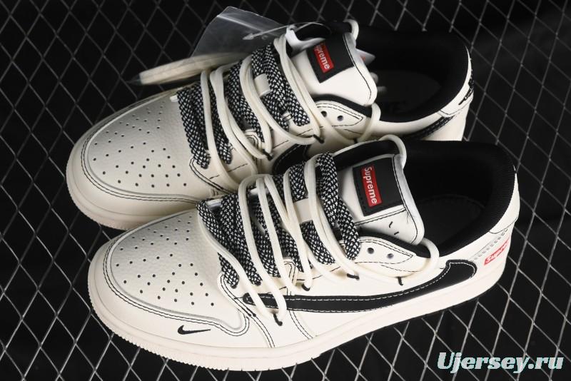 Nike Travis Scott x Fragment Design x Air Jordan 1 Low OG SP AJ1 Supreme Collaboration - SJ0086-134