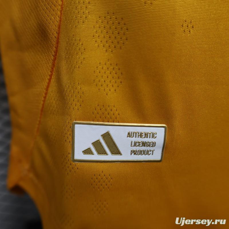 Player Version 25/26 Tigres UANL Home Yellow with Blue Stripes Jersey