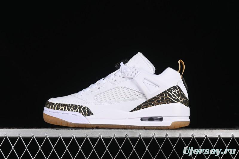Nike Jordan Spizike Low Casual Shoes with Cracked Leather Design - HJ9019-100