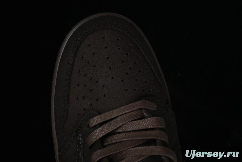 Nike Travis Scott x Air Jordan 1 Low OG AJ1 Collaboration Reverse Swoosh Sneakers - DM7866-202