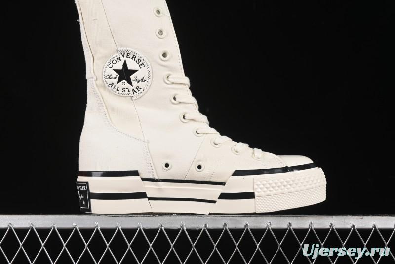 Converse Chuck 70 Plus X-High Deconstructed Platform Sneakers - A08261C