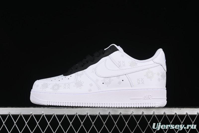 Nike Air Force 1 '07 Low Black Silk Chinese Style Casual Sneakers - ZH0316-036