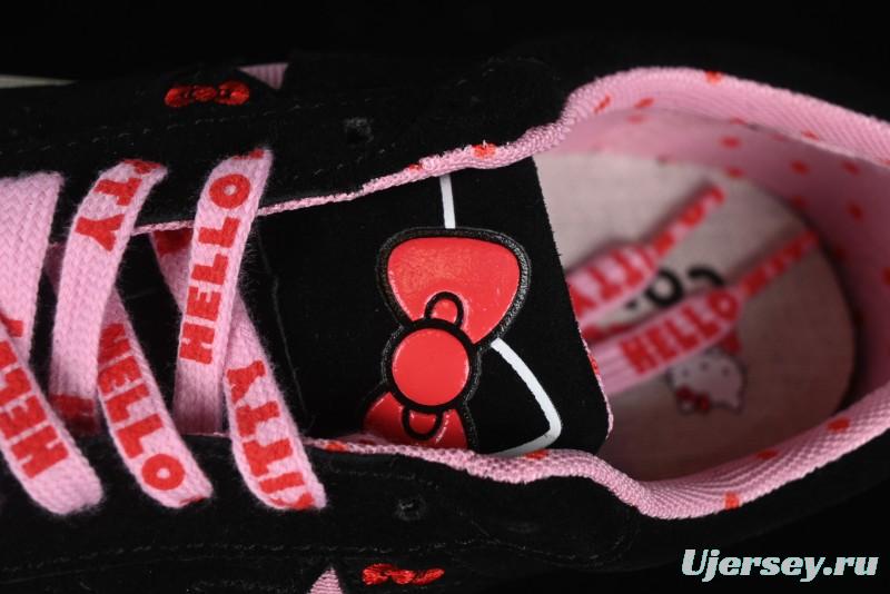 Converse One Star Hello Kitty Collaboration Low-Top Casual Sneakers with Embroidered Bow - 362940C