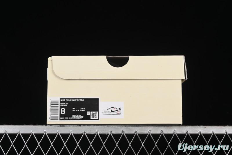 Nike SB Dunk Low SUP Collaboration - Gray White Black Swoosh Anniversary High-End Custom Low-Top Casual Skate Shoes - MM1089-019