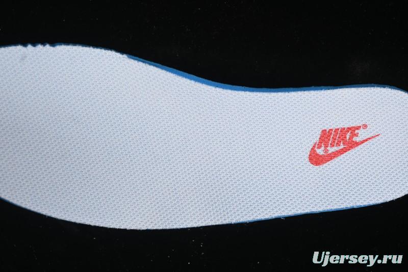 Nike Travis Scott x Fragment Design x Air Jordan 1 Low OG SP AJ1 Supreme Collaboration - Light Grey Denim Two-Tone Low-Top Casual Sneakers - JH6088-705