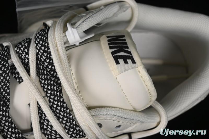 Nike Travis Scott x Fragment Design x Air Jordan 1 Low OG SP AJ1 Black Logo Drawstring Low-Top Casual Sneakers - SJ0086-135