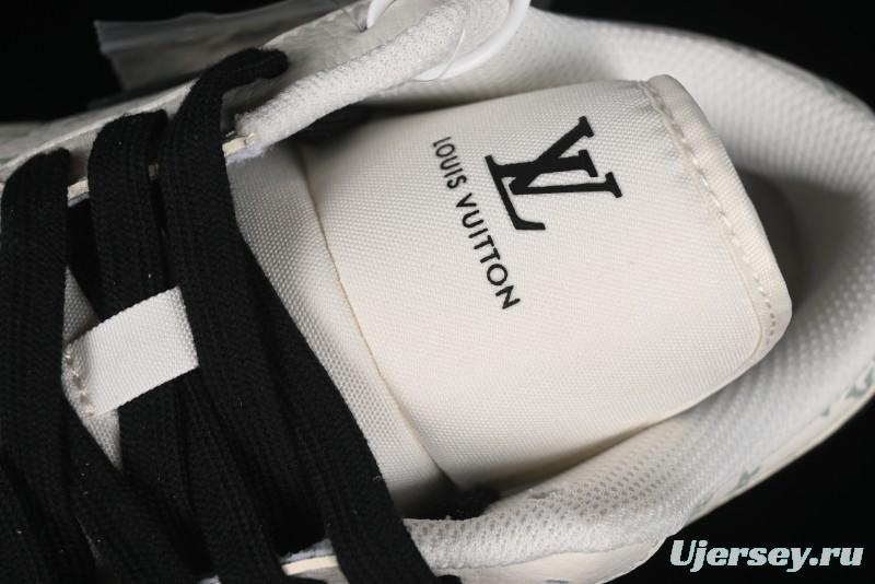 Nike Air Jordan 1 Low AJ1 LV Collaboration - Printed Dark Blue Swoosh High-End Custom Retro Basketball Shoes - WG8850-009