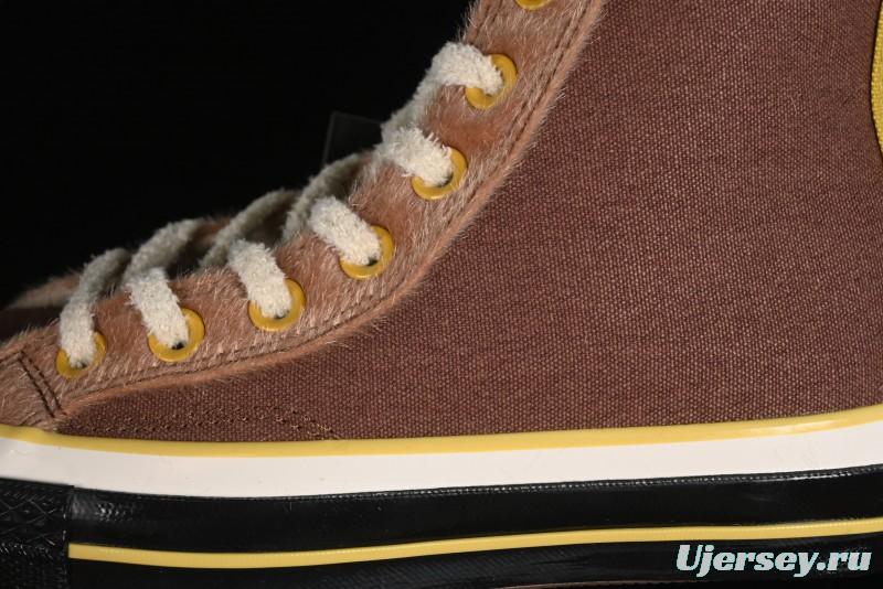 Converse Zoo Happy Pets Series High-Top Fleece-Lined Casual Sneakers with Animal-Themed Design - A12767C