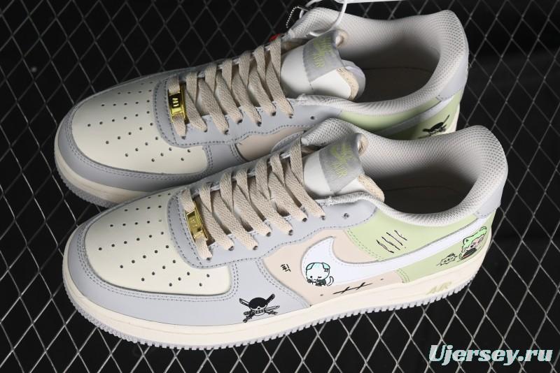 Nike Air Force 1'07 Low "Three Blade Flow" One Piece Series - Zoro's Santoryu Casual Sneakers - CJ0304-510