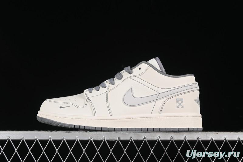 Nike Air Jordan 1 Low OFF-WHITE Collaboration Retro Basketball Shoes - CF3688-022