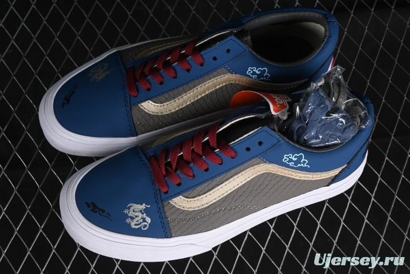 Vans Old Skool Black Wukong Themed Low-Top Retro Skate Shoes - VN0A45JCGIE