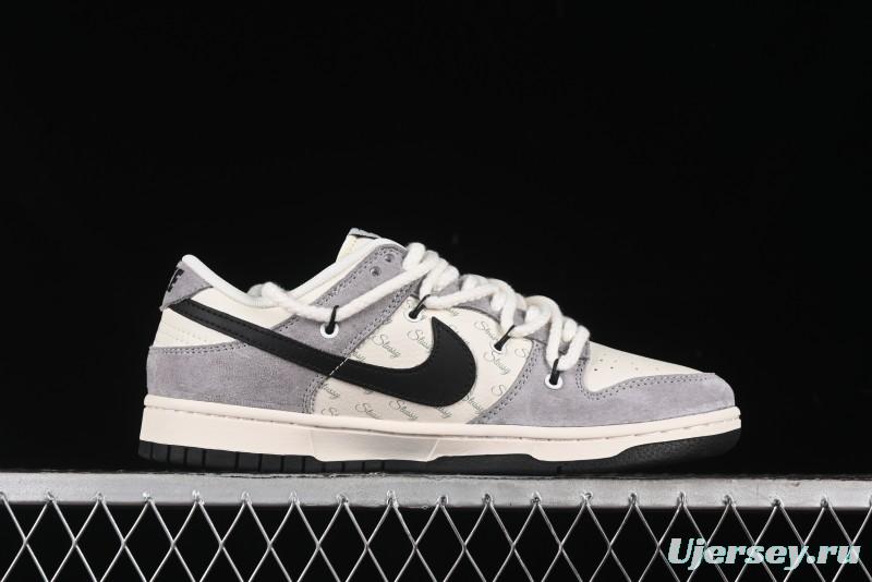 Nike SB Dunk Low Stussy Anniversary Edition Customized Low-Top Casual Skate Shoes - SJ2068-293