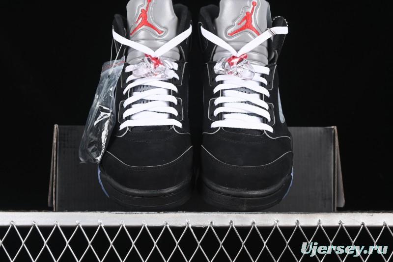 Nike Air Jordan 5 Retro Black Metallic Reimagined Basketball Shoes - HF3975-001
