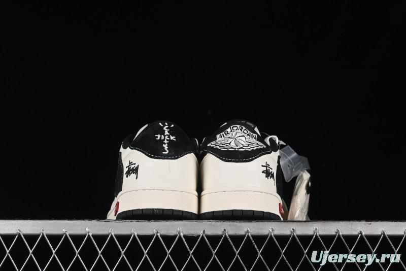 Nike Air Jordan 1 Low OG SP Travis Scott x Fragment Design Collaboration Sneakers - SJ2068-129