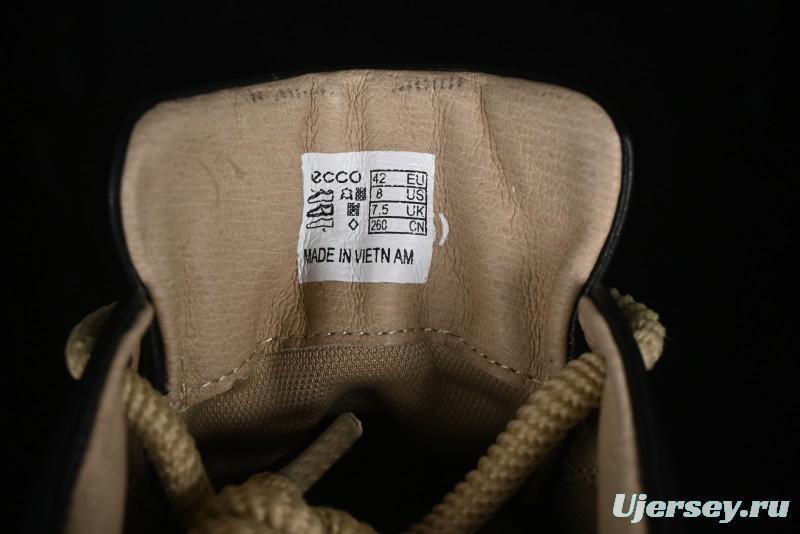 Ecco Street Light Series Autumn Height-Increasing Round-Toe Versatile Casual White Sneakers - 63311901001